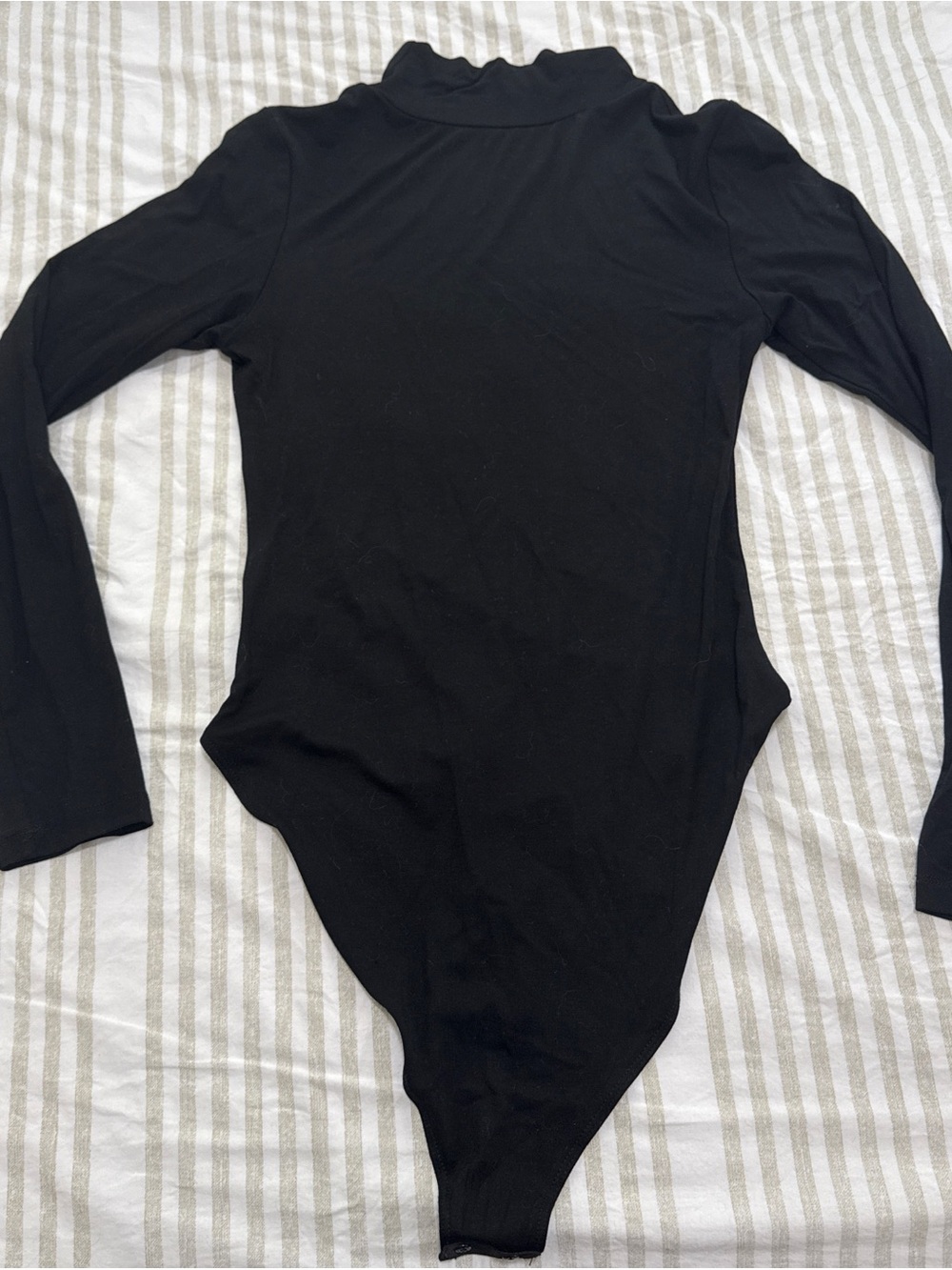 Source Unknown Black Long-Sleeve Turtleneck Bodysuit